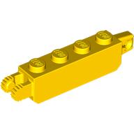 Hinge Brick 1 × 4 Locking with 1 Finger Vertical End and 2 Fingers Vertical End, 9 Teeth