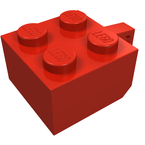 Hinge Brick 2 × 2 Locking with 1 Finger Vertical [No Axle Hole] Rot
