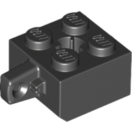 Hinge Brick 2 × 2 Locking with 1 Finger Vertical and Axle Hole [X Opening]