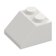 Brick Sloped 45° 2 × 2 White