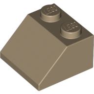 Brick Sloped 45° 2 × 2 Dark Tan