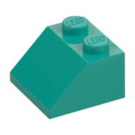 Brick Sloped 45° 2 × 2 Dark Turquoise
