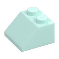 Brick Sloped 45° 2 × 2 Light Aqua