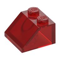 Dachstein 45° 2 × 2 Transparent-Rot