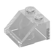 Brick Sloped 45° 2 × 2 Trans-Clear