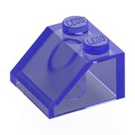 Brick Sloped 45° 2 × 2 Trans-Purple