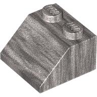 Brick Sloped 45° 2 × 2 Metallic Silver