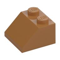 Brick Sloped 45° 2 × 2 Medium Nougat