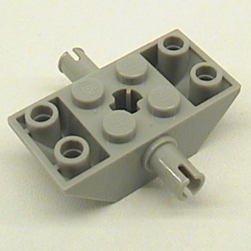 Slope Inverted 45° 4 × 2 Double with Pins and Axle Hole Type 2 [X Opening]