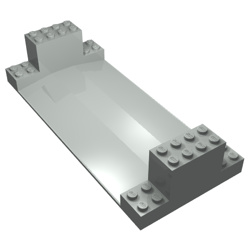 Support 8 × 18 × 3 Roadway Base Light Gray