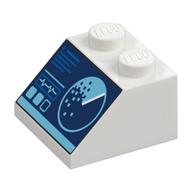 Brick Sloped 45° 2 × 2 with Computer Screen, Radar print