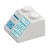 Brick Sloped 45° 2 × 2 with Keypad, Card Slot, '9.99' print
