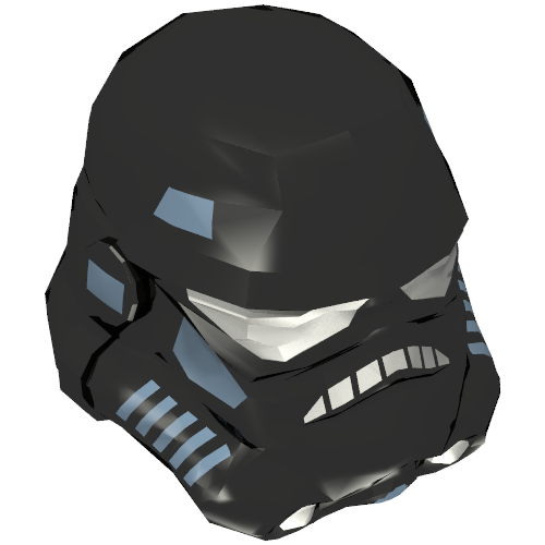 Helmet Stormtrooper, Shadow Trooper Print Black