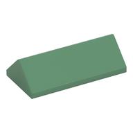 Brick Sloped 45° 2 × 4 Double Sand Green