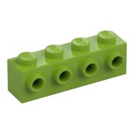 Stein speziell 1 × 4 mit 4 Noppen einseitig Limette