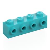 Brick Special 1 × 4 with 4 Studs on One Side Medium Azure