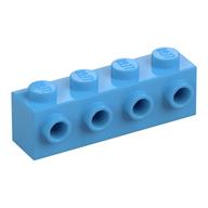 Brick Special 1 × 4 with 4 Studs on One Side Medium Blue