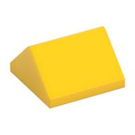 Brick Sloped 45° 2 × 2 Double Yellow