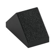 Brick Sloped 45° 2 × 1 Double with Inside Stud Holder Black