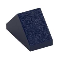 Brick Sloped 45° 2 × 1 Double with Inside Stud Holder Dunkelblau