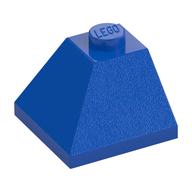 Brick Sloped 45° 2 × 2 Double Convex Blue