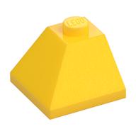 Brick Sloped 45° 2 × 2 Double Convex Gelb