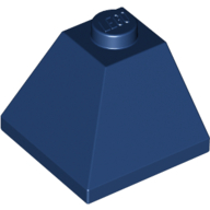 Brick Sloped 45° 2 × 2 Double Convex Dark Blue