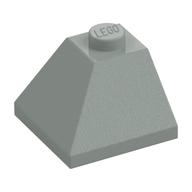 Brick Sloped 45° 2 × 2 Double Convex Light Gray