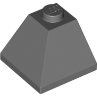 Brick Sloped 45° 2 × 2 Double Convex Dunkelblaugrau