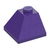 Brick Sloped 45° 2 × 2 Double Convex Dark Purple