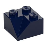 Brick Sloped 45° 2 × 2 Double Concave Dunkelblau
