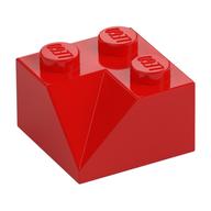 Brick Sloped 45° 2 × 2 Double Concave Rot