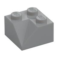 Brick Sloped 45° 2 × 2 Double Concave Hellblaugrau