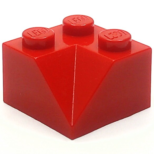 Brick Sloped 45° 2 × 2 Double Concave Smooth Rot