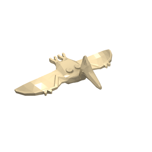 Animal, Dinosaur, Pteranodon Beige