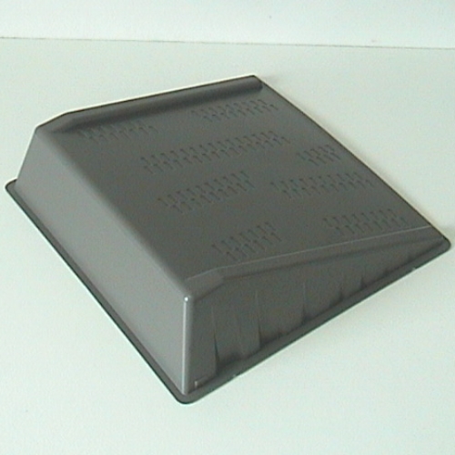 Baseplate Raised Ramp 190 × 190 × 50 mm (Technic, Racers) Dunkelgrau