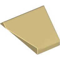 Brick Sloped 45° 2 × 1 Double / Inverted with Hollow Bottom Tan