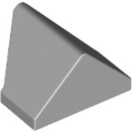 Brick Sloped 45° 2 × 1 Double / Inverted with Bottom Stud Holder Light Bluish Gray