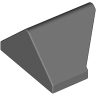 Brick Sloped 45° 2 × 1 Double / Inverted with Bottom Stud Holder Dark Bluish Gray
