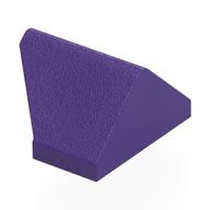 Brick Sloped 45° 2 × 1 Double / Inverted with Bottom Stud Holder Dunkellila