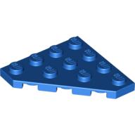 Wedge Plate 4 × 4 Cut Corner Blue