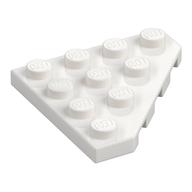 Wedge Plate 4 × 4 Cut Corner White