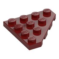 Wedge Plate 4 × 4 Cut Corner Dark Red