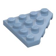 Wedge Plate 4 × 4 Cut Corner Sand Blue
