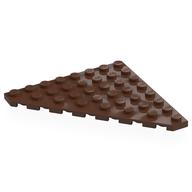 Wedge Plate 8 × 8 Cut Corner Braun