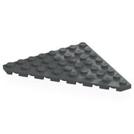 Wedge Plate 8 × 8 Cut Corner Dunkelblaugrau