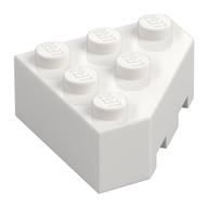 Brick Wedged 3 × 3 Cut Corner White