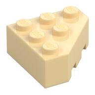 Brick Wedged 3 × 3 Cut Corner Beige