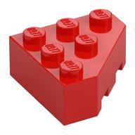 Brick Wedged 3 × 3 Cut Corner Red