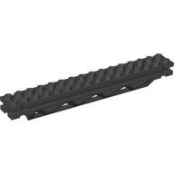 Support 2 × 16 × 2 Girder Triangular Horizontal in Schwarz